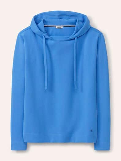 Sweatshirt mit Kapuze Meerblau