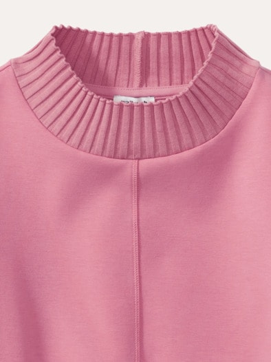 Sweatshirt mit Strick Rosenholz