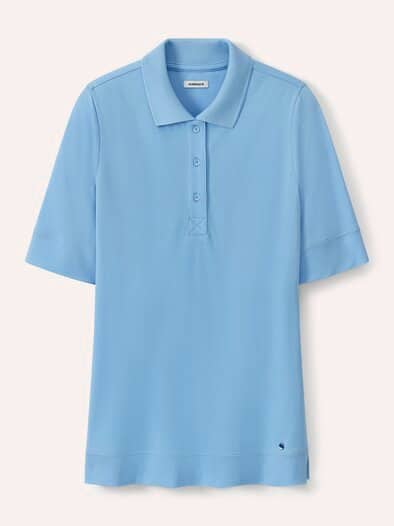 Pimacotton Basic Polo  Halbarm Skyblue