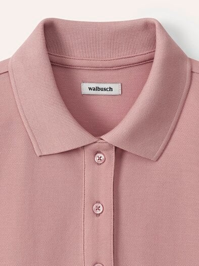 Pimacotton Basic Polo  Halbarm Altrosa