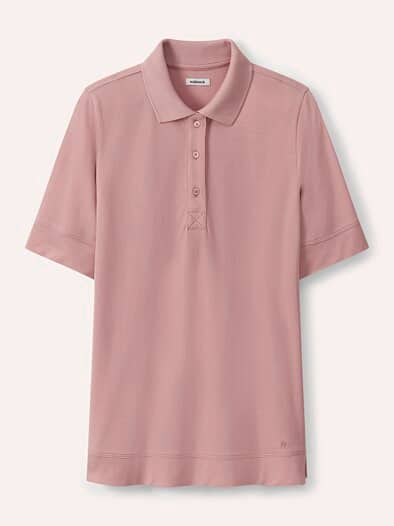 Pimacotton Basic Polo  Halbarm Altrosa