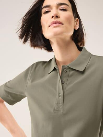Pimacotton Basic Polo  Halbarm Khaki