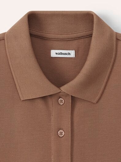 Pimacotton Basic Polo  Halbarm Praline