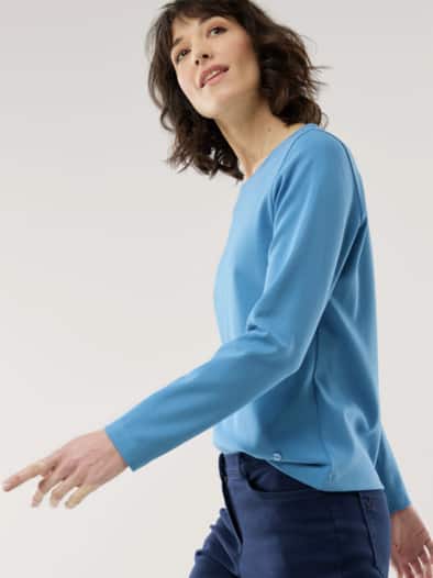 Thermoshirt Premium Horizontblau