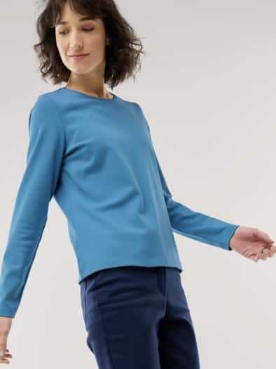 Thermoshirt Premium Horizontblau