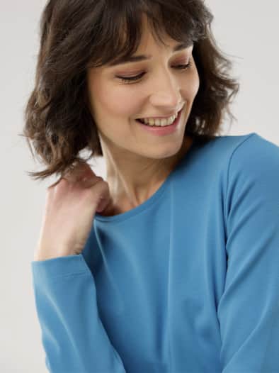 Thermoshirt Premium Horizontblau