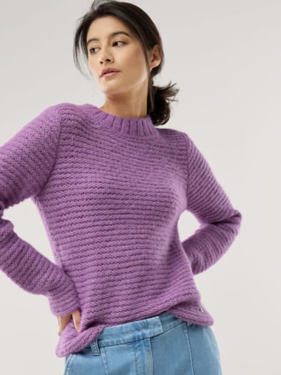 KERO Alpaka-Pullover Cyclam