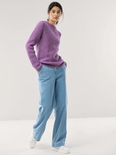 KERO Alpaka-Pullover Cyclam