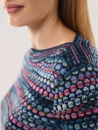 KERO-Pullover Farbenspiel Nachtblau