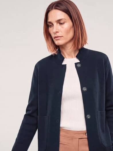 Milano Strickjacke Nachtblau