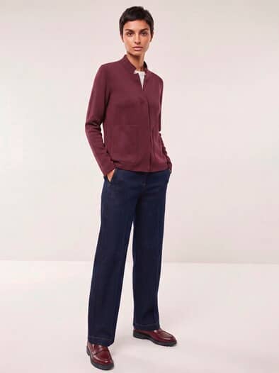 Milano Strickjacke Merlot