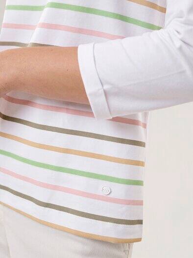 Ringelshirt-Softcotton Grün