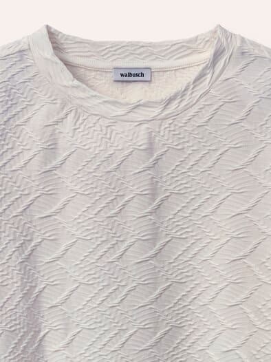 Shirt mit Struktur Offwhite