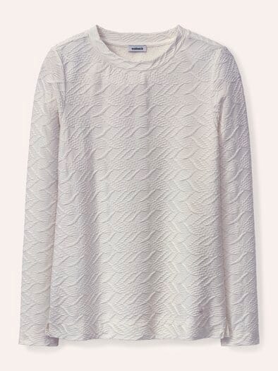 Shirt mit Struktur Offwhite