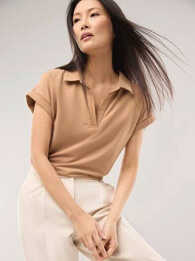 Poloshirt Edelmodal Praline