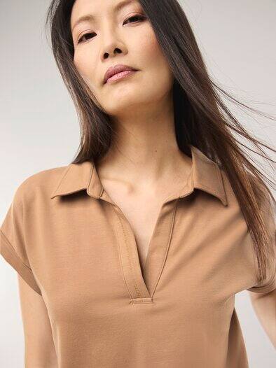 Poloshirt Edelmodal Praline