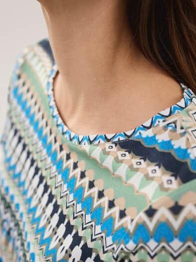 Blousonshirt Stadtsafari Multicolor Grün