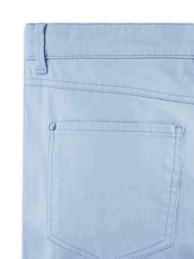 Extraglatt Baumwollhose Eisblau