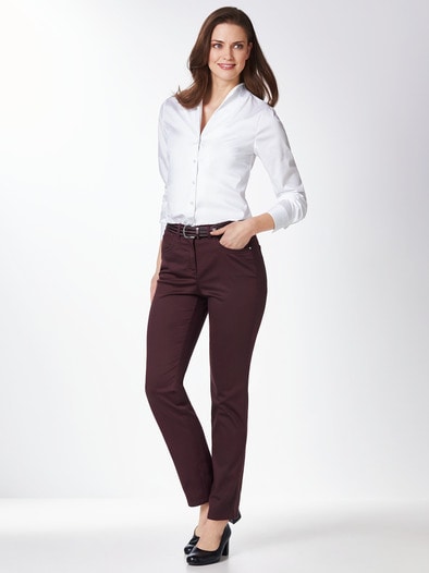Extraglatt Baumwollhose Barolo