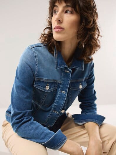 Jeansjacke blue stoned