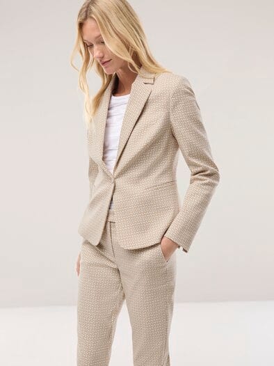 Jacquardblazer Sand