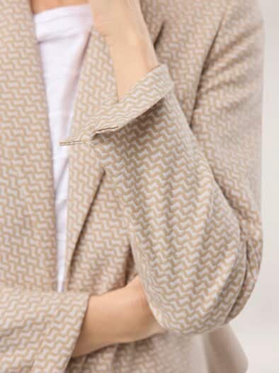 Jacquardblazer Sand