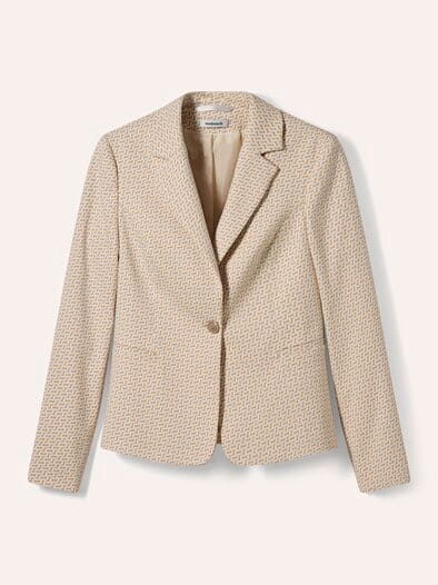 Jacquardblazer Sand