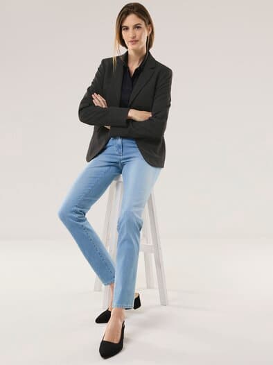 Reversblazer Dots Schwarz/Weiß