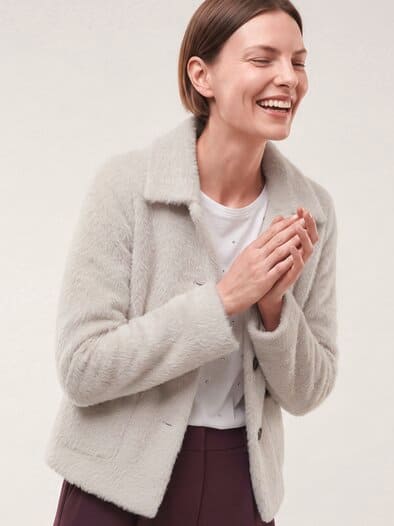 Flauschige Jacke Kitt