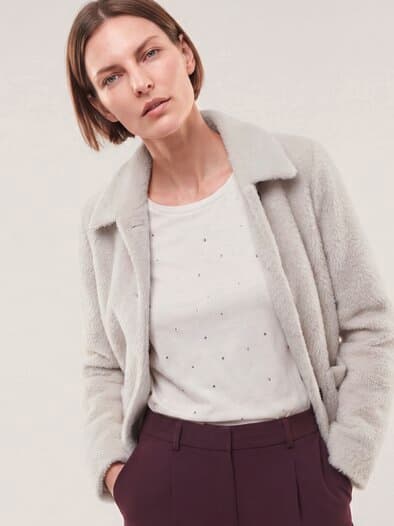 Flauschige Jacke Kitt