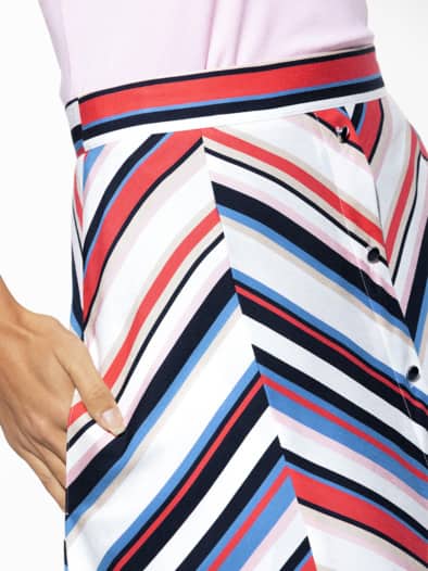 Leinenmix Rock Premium Blau/ Weiß