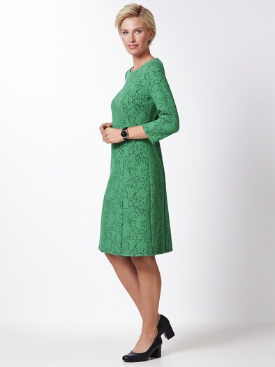 Jerseykleid Blumenranke Jerseykleid Blumenranke