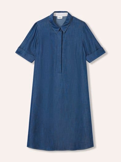 Tencelkleid Blau