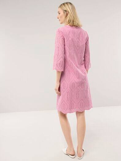 Kleid Lochstickerei Nelke