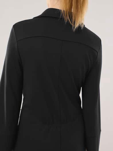 Midi Jerseykleid Schwarz