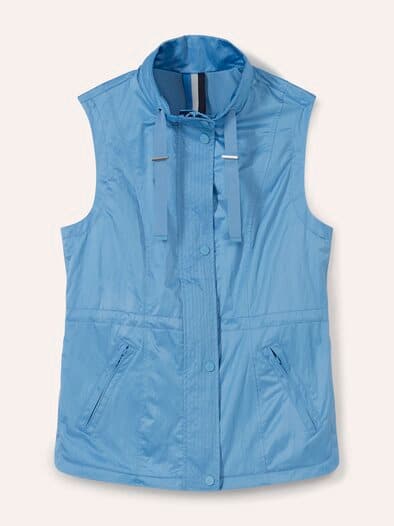 Leichtweste 5 Taschen Jeansblau