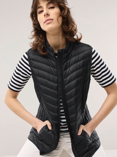 Steppweste Schwarz