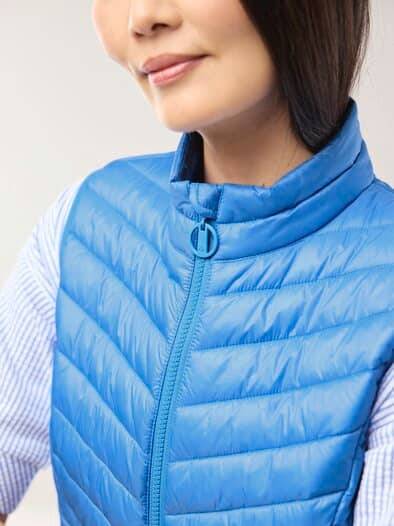 Steppweste Meerblau