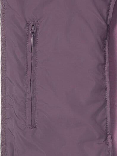 Steppweste mit Jerseyeinsatz Mauve