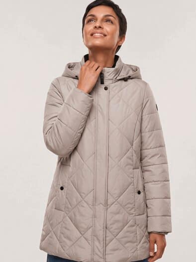 Wasserdichte Thermo Jacke Kiesel