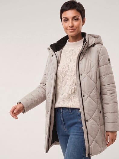 Wasserdichte Thermo Jacke Kiesel