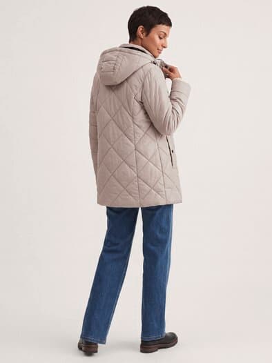Wasserdichte Thermo Jacke Kiesel