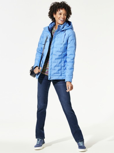 Klima Leichtsteppjacke Jeansblau