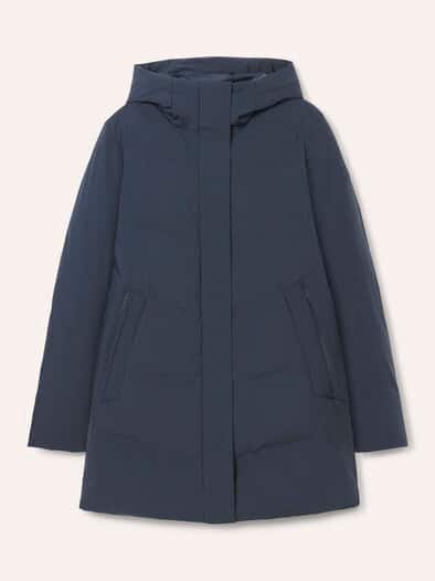 Thermo Steppjacke ohne Nähte Nachtblau