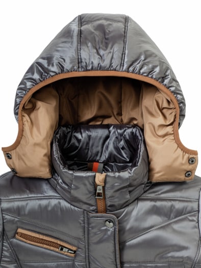 Aquastop Steppjacke Auszeit Mittelgrau