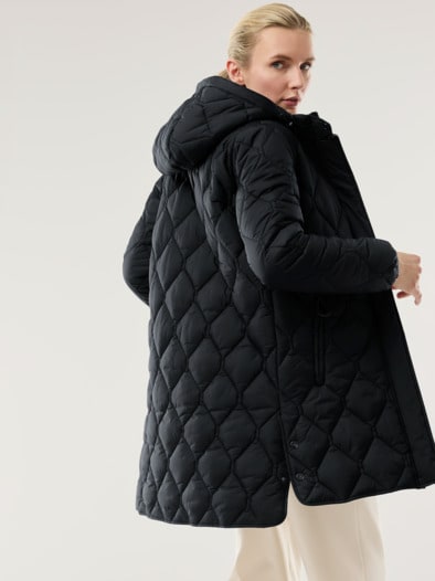 Thermo Sandwich Steppmantel Schwarz