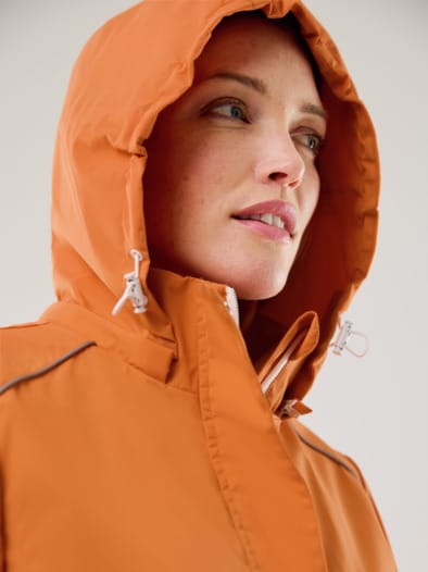 Wetterschutzjacke Pack and Go Dunkelterra