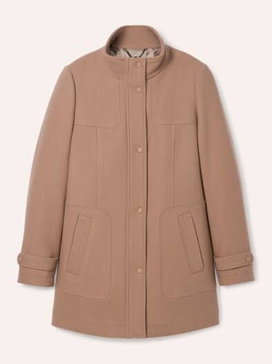 Dufflecoat aus Wollmischung Praline