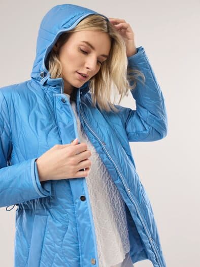 Aquastop Stepp Parka Meerblau