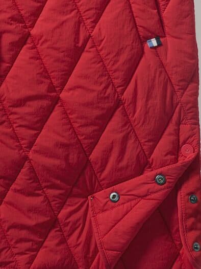 Sandwich-Leicht-Steppmantel Signalrot